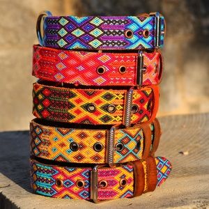Handmade leather pet collars